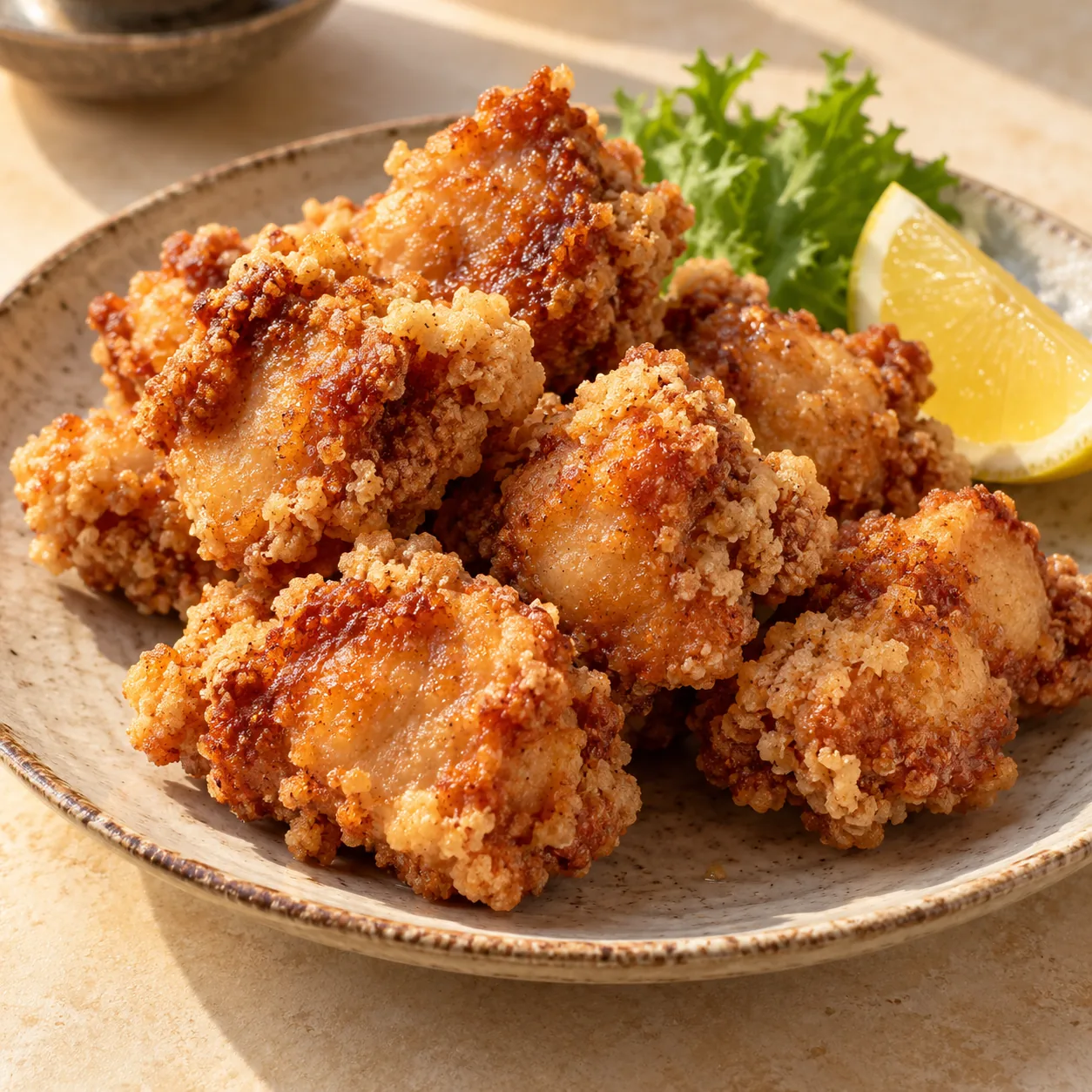 Concept image of karaage fried chicken